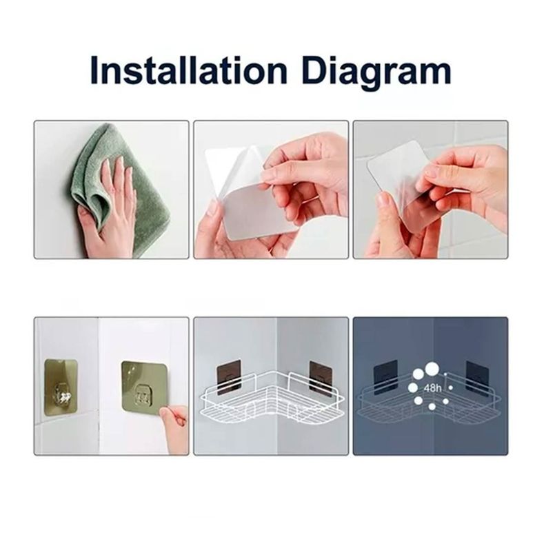 Estante De Ducha Organizador De Pared -2