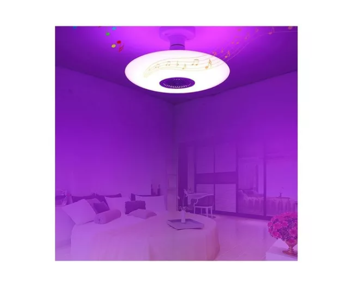 Ampolleta Ufo Rbg E27 Bluetooth Control Remoto Parlante-4