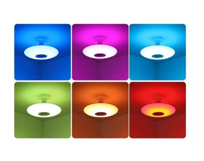 Ampolleta Ufo Rbg E27 Bluetooth Control Remoto Parlante-5