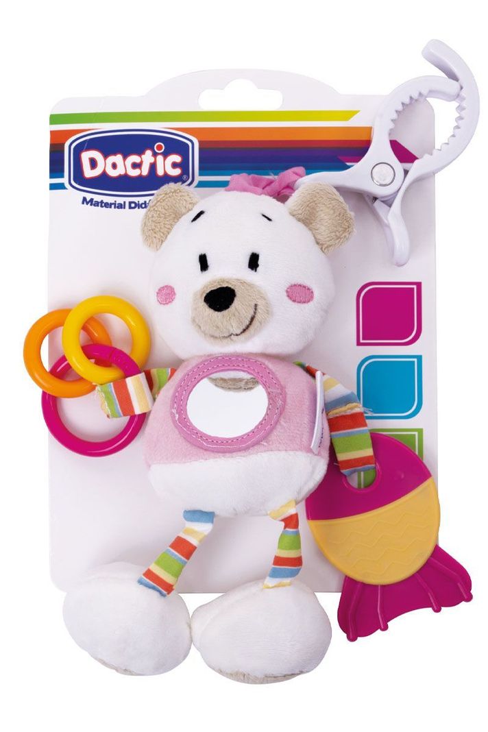 Oso Interactivo Rosado con Gancho-0