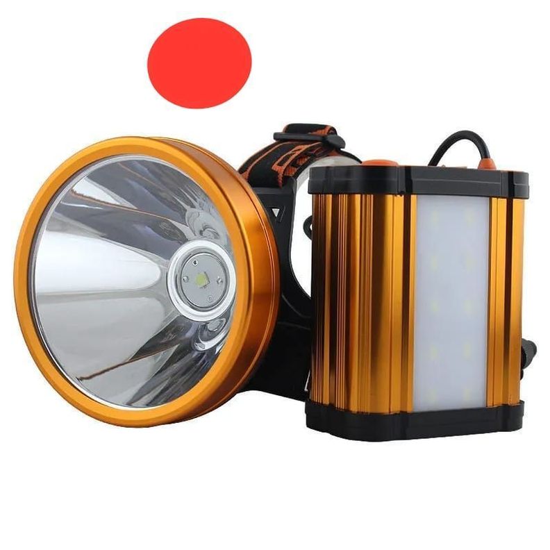 FOCO DE CAZA 800W CONEJERO MANOS LIBRES LUZ ROJA USB-0