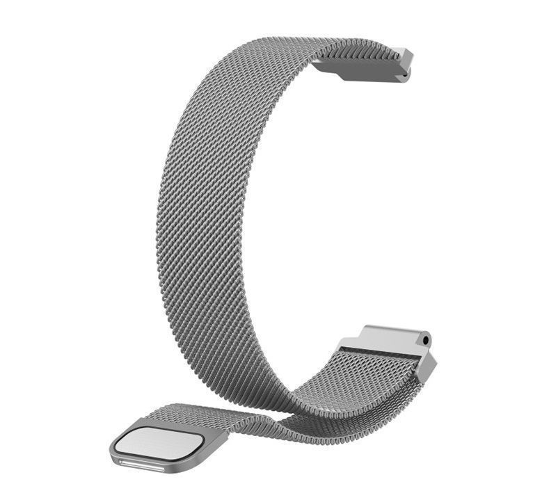 Correa Compatible Garmin Forerunner 235-735xt-620-630-s20-s5-s6 Plateado Oscuro S-2