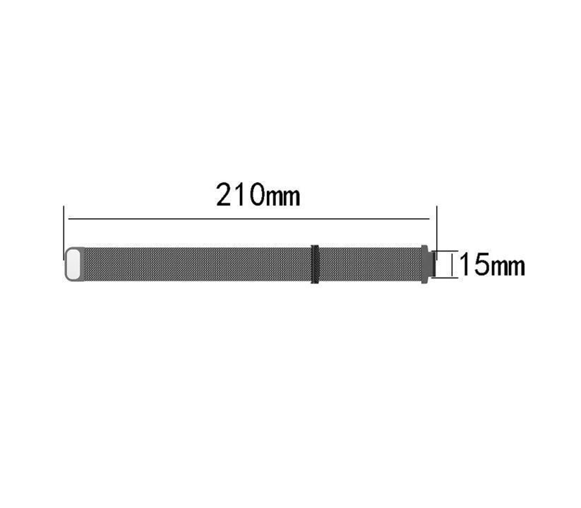 Correa Compatible Garmin Forerunner 235-735xt-620-630-s20-s5-s6 Plateado Oscuro S-1