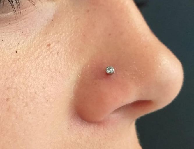 Set Piercing Nostril Opalo Colores Nariz Boca Pack Acero punk-5