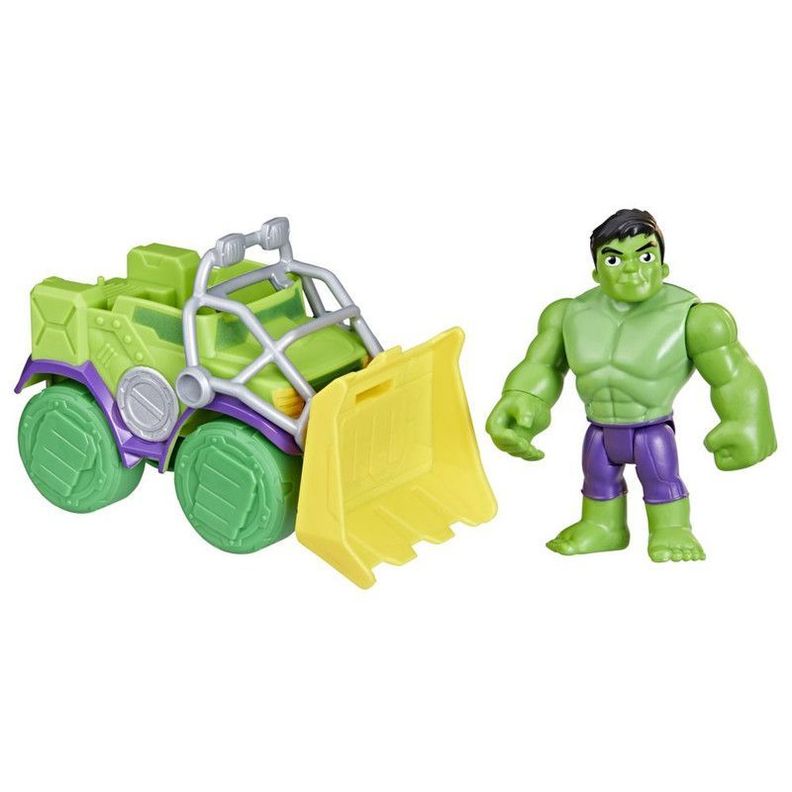 Figura de Acción Spidey and Friends Set Hulk y Camión demoledor-0