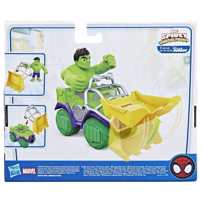 Figura de Acción Spidey and Friends Set Hulk y Camión demoledor-3