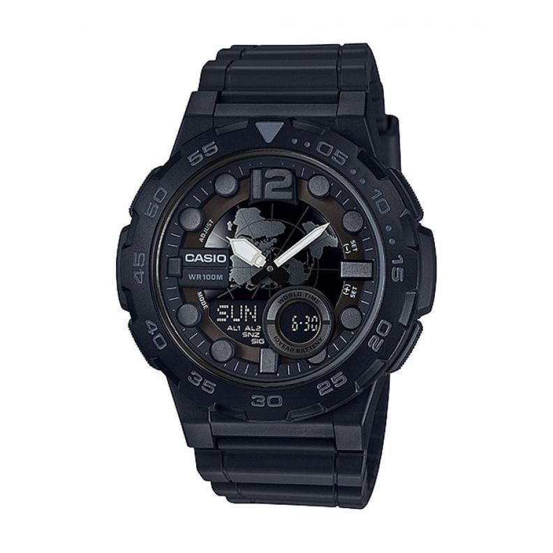 Reloj Casio AEQ-100W-1BVDF Vintage Quartz Hombre-0