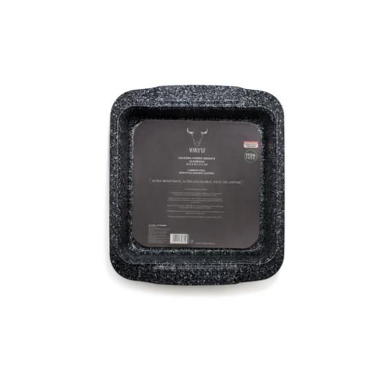 ASADERA HORNO ANTIADHERENTE GRANITE CUADRADA WAYU-0