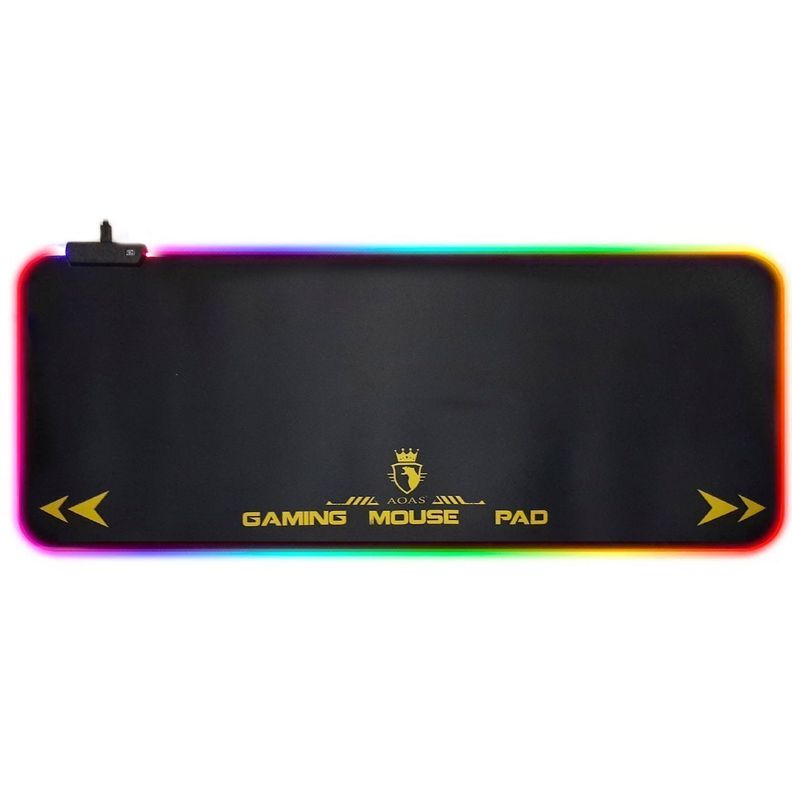 Mouse Pad Gamer Rgb Xl Aoas S4000 Waterproof 80x30cm 4mm Usb-0