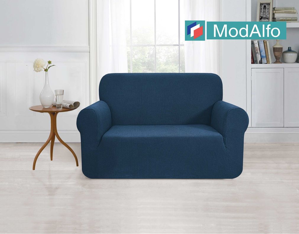 Funda para sofá 1 cuerpo azul 78 x 85 cm-1