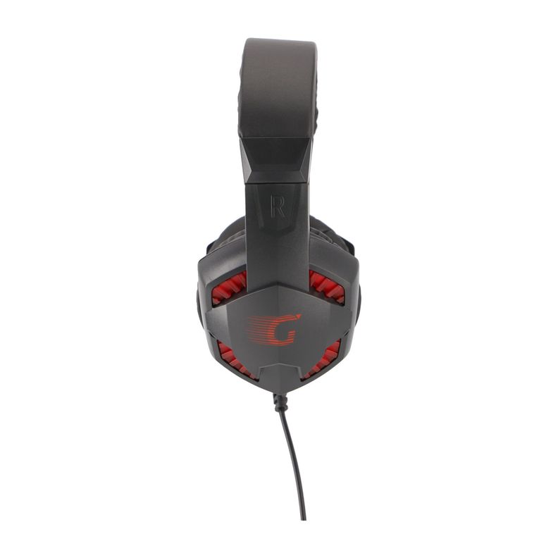 Audífono con Micrófono Gamer G4U, con luz roja USB  -2