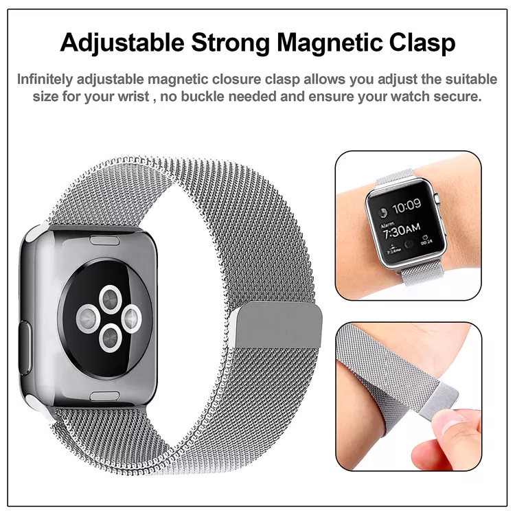 Correa Metálica Para Apple Watch 38 /40 / 41 / Tornasol-1
