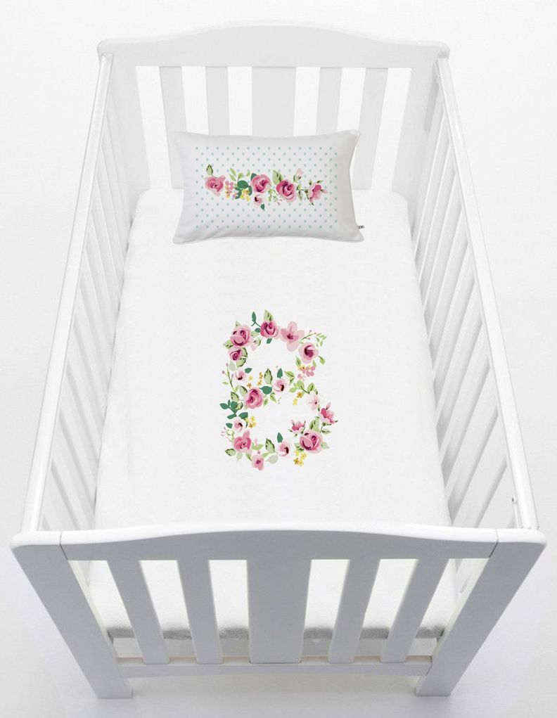 Cubreplumon Pack & Play, Letras Vintage B Blanco