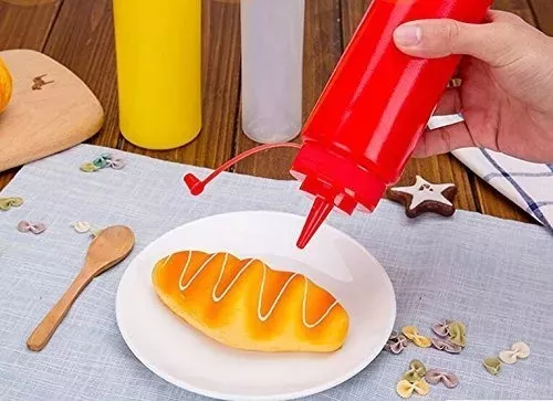 Set De 2 Pote De Salsas Dispensador Dispensadores Para Salsa-4