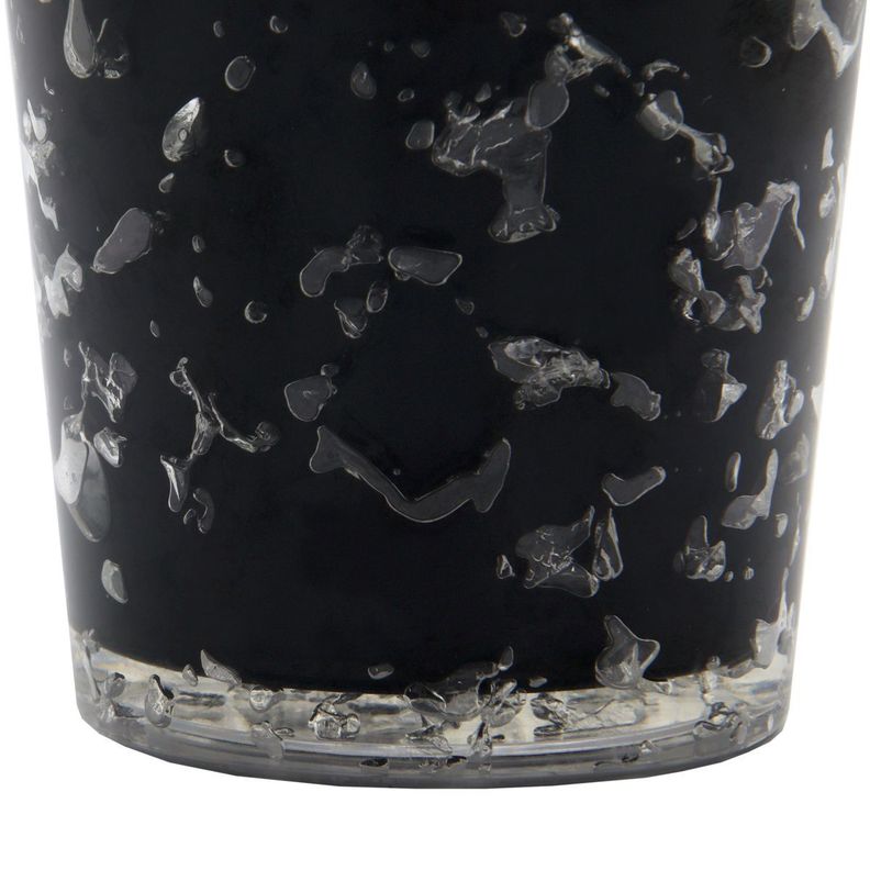 Vaso Negro Con Bombilla Diseño Minnie / Mickey Con Orejas -2