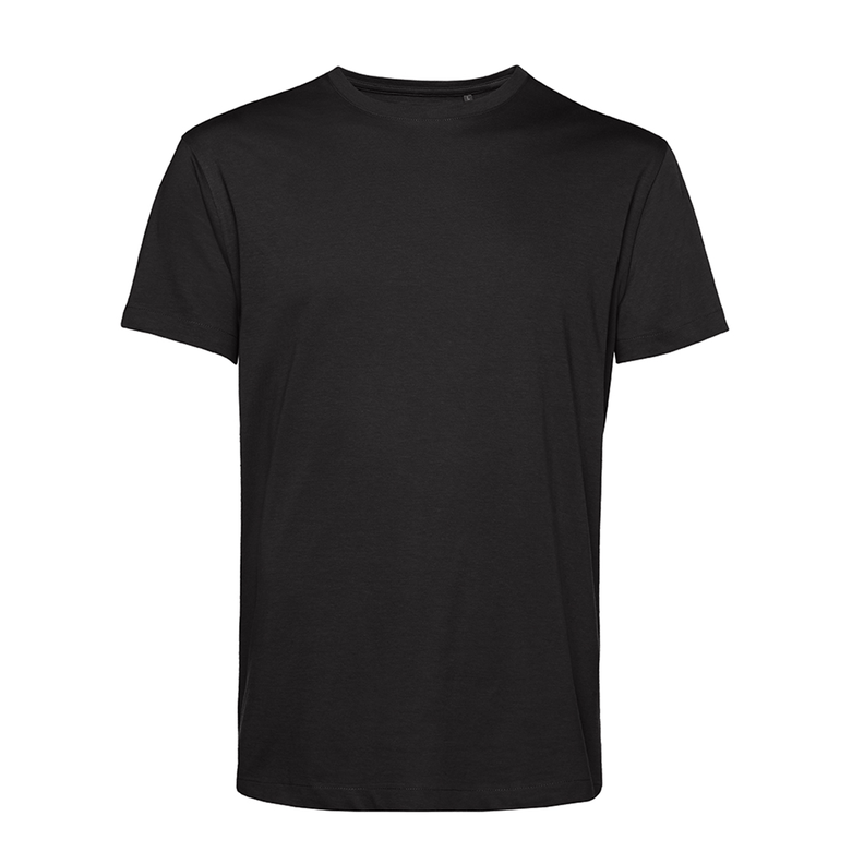 Polera Orgánica 100% Algodón Vegano E150 Hombre Negra B&C-0