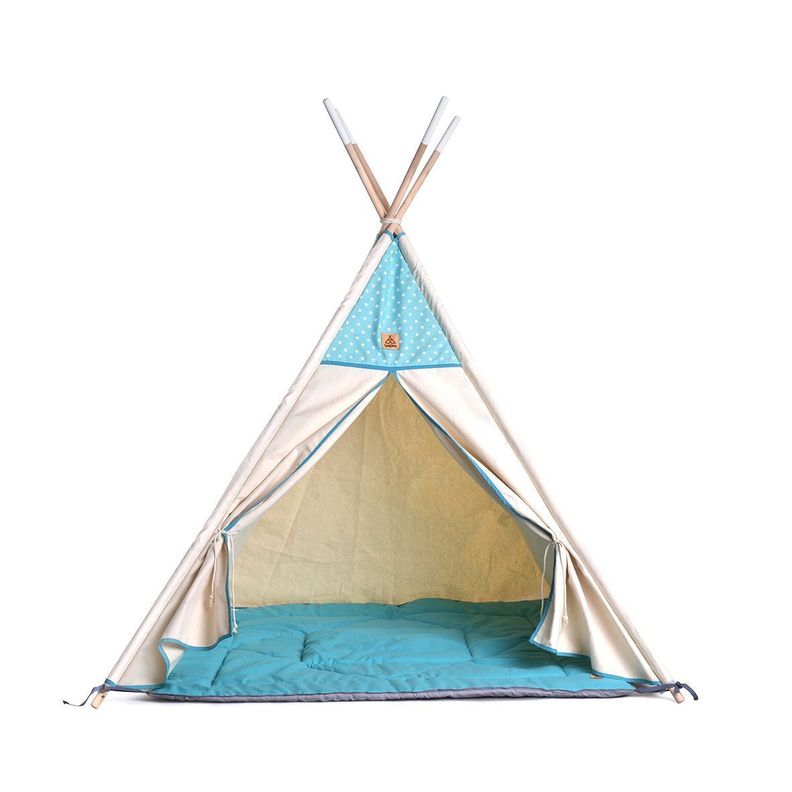 Carpa tipi modelo Greenstar + playmat + bolso de transporte-1