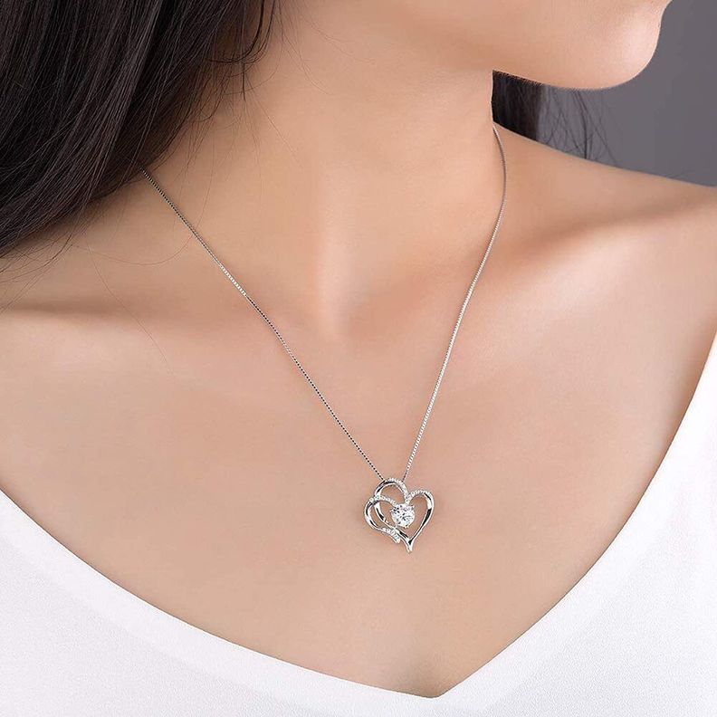 Collar Plata 925 Corazon-2