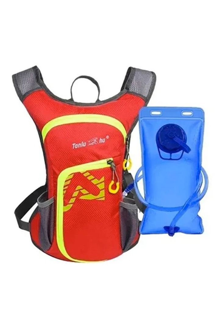 Mochila Camellback Trekking + Bolsa Hidratación Rojo-0