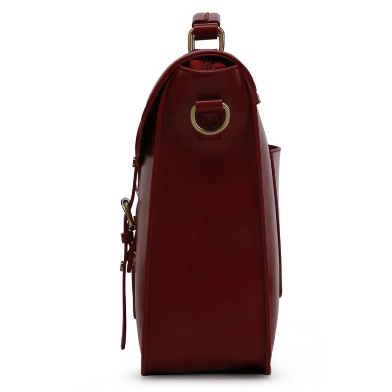 Ecosusi Maletín LOVE vintage para laptop 15,6'' - Vino Tinto-3