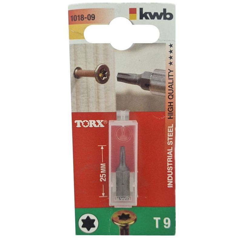 Punta Para Atornillador Torx T9 x 25 mm Kwb 101809-0