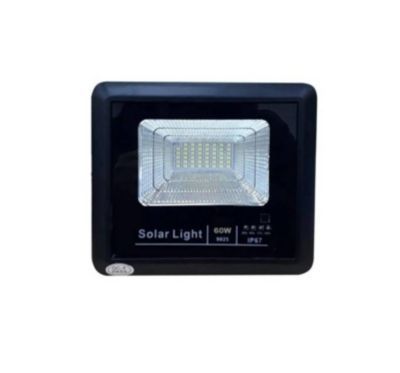 Foco Solar 50W Con Panel Solar Y Con Control - Exteriores Jardines-0