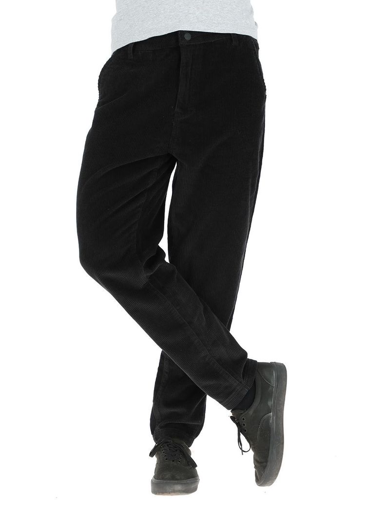 Pantalon Cotele Huanqui Negro Hombre-0