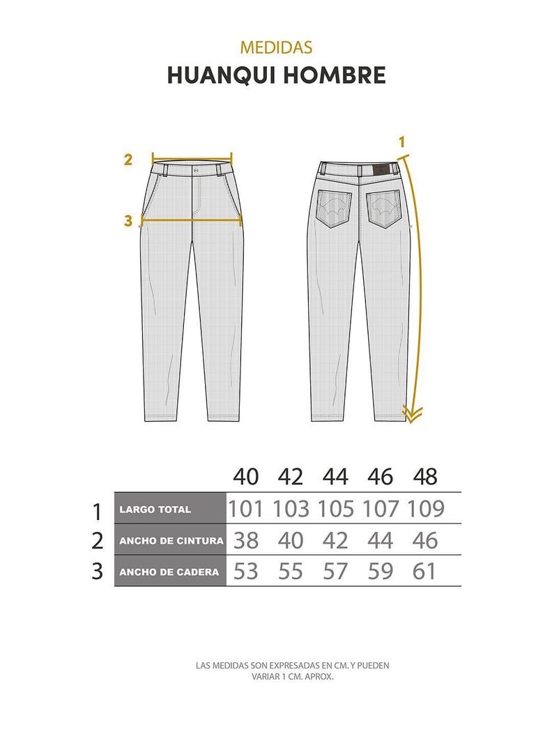 Pantalon Cotele Huanqui Negro Hombre-4