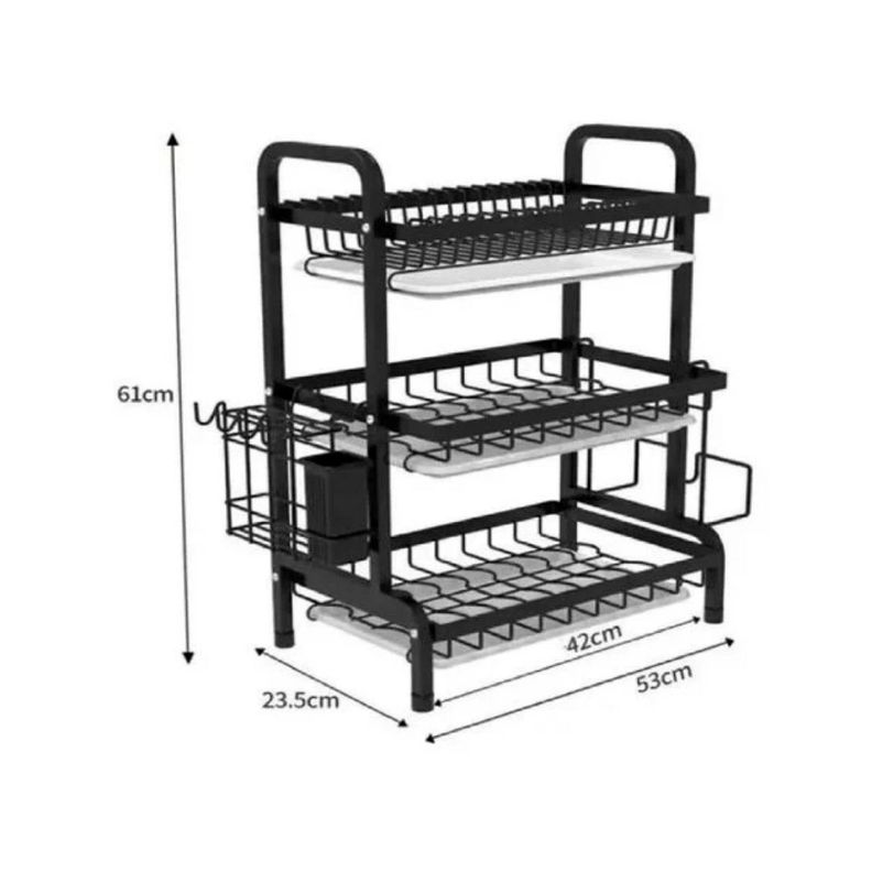 Secaplatos De 3 Niveles Con Bandeja De Goteo - PuntoStore-2