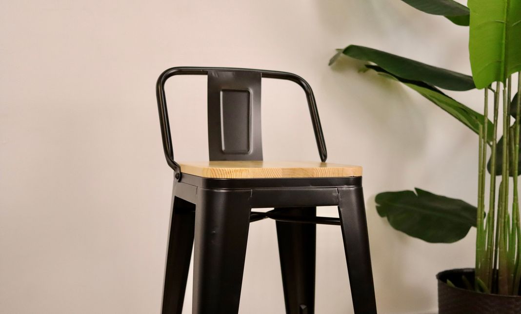 Taburete Tolix Oak Negro-4