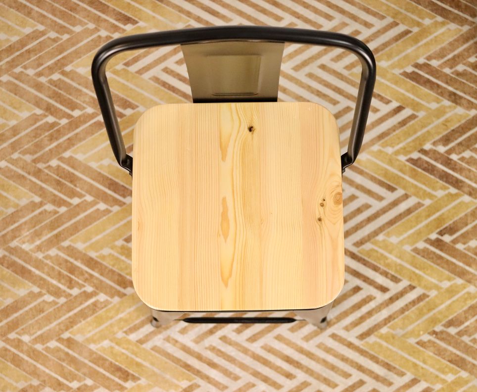 Taburete Tolix Oak Negro-7