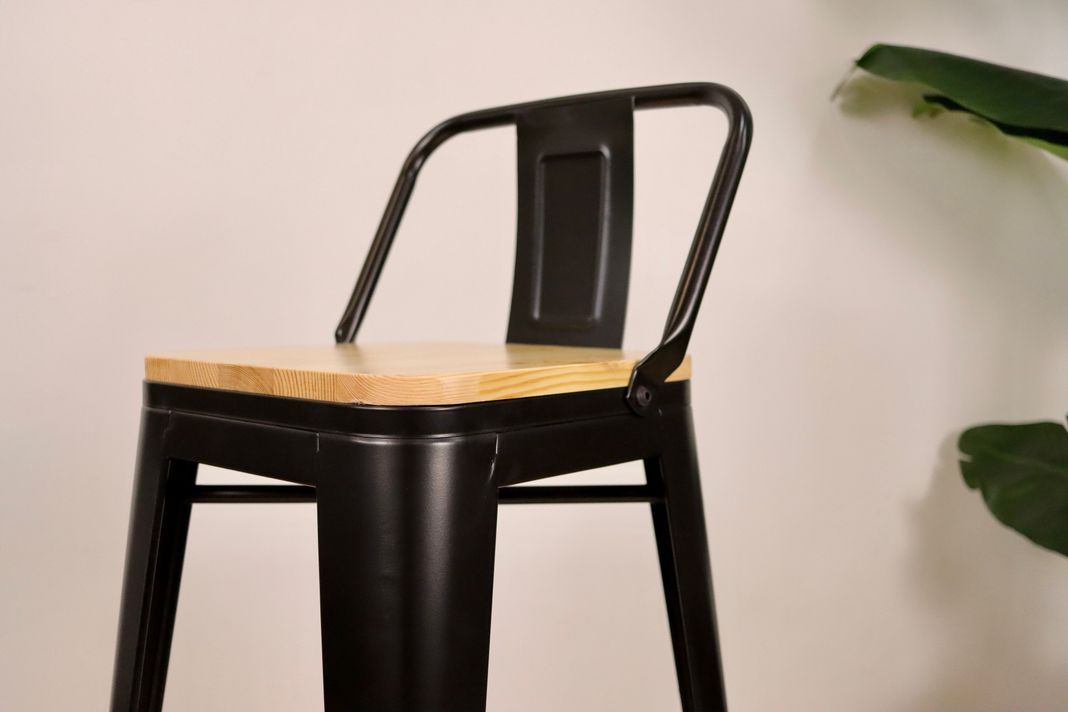 Taburete Tolix Oak Negro-5