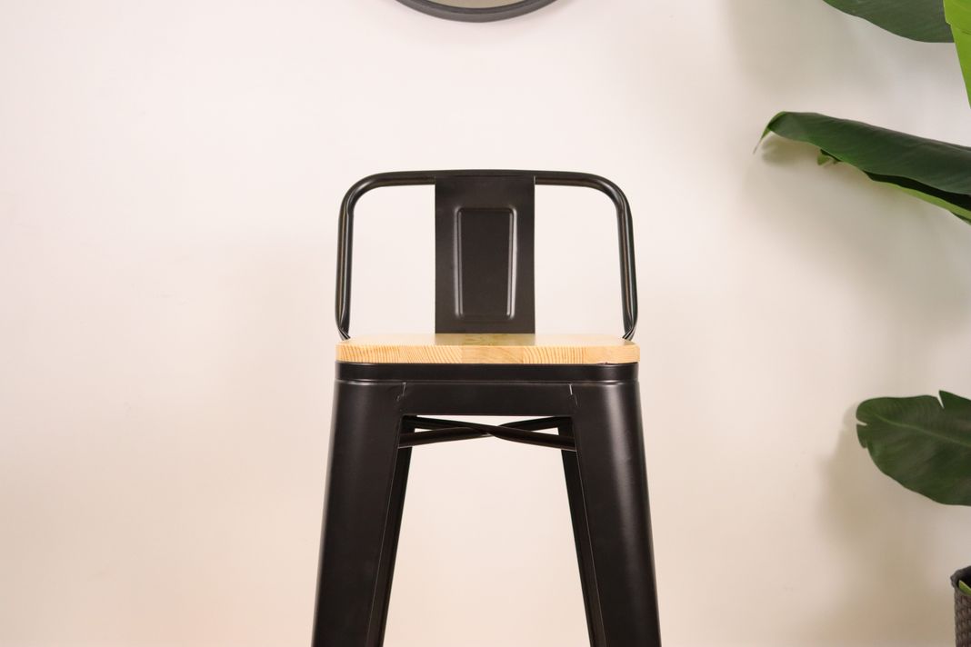 Taburete Tolix Oak Negro-6