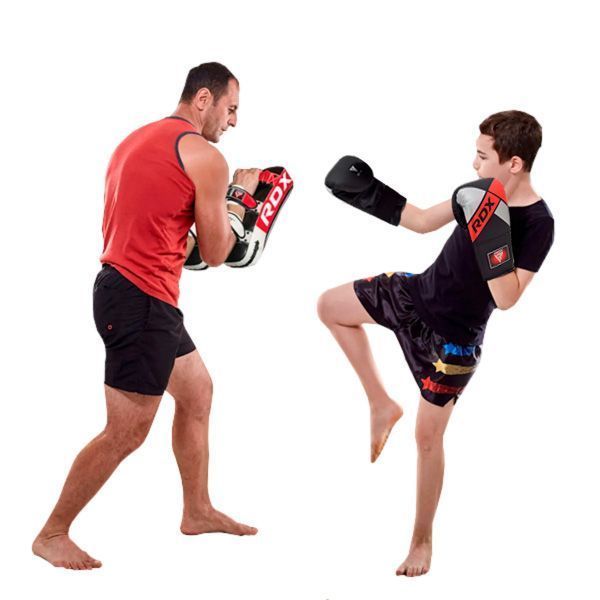 Guantes Boxeo Rdx Saco Entrenamiento Silver Black -1