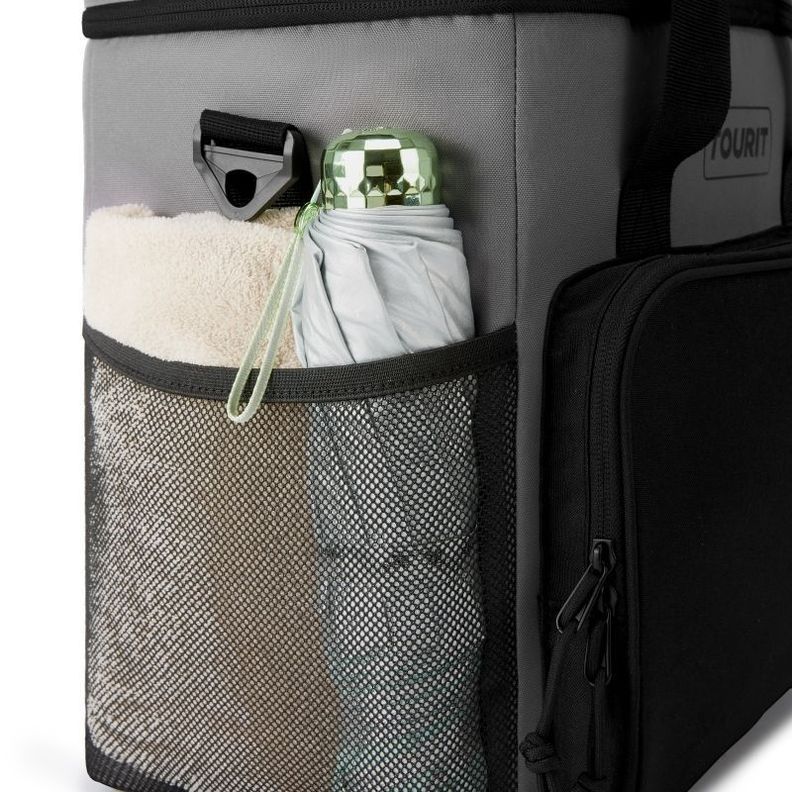 Tourit Mochila refrigerante 24L premium - Gris/negro-4