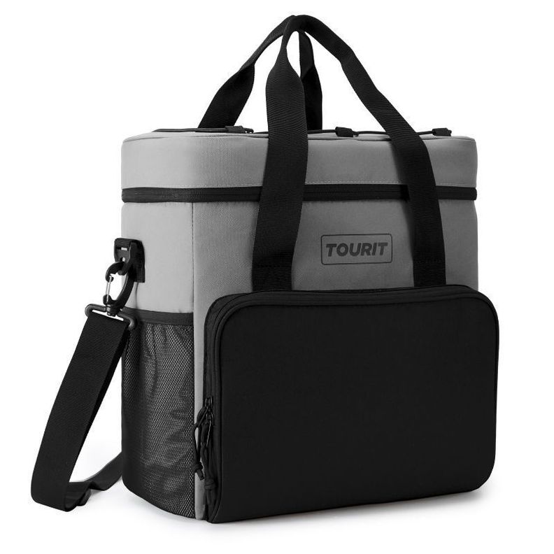 Tourit Mochila refrigerante 24L premium - Gris/negro-0