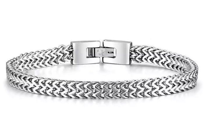 Pulsera Gruesa  Masculina Acero Quirúrgico -0