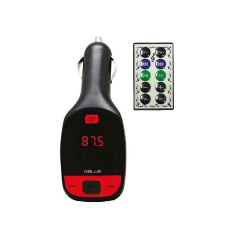 TRANSMISOR FRECUENCIA FM DBLUE PANTALLA LED BLACK-0