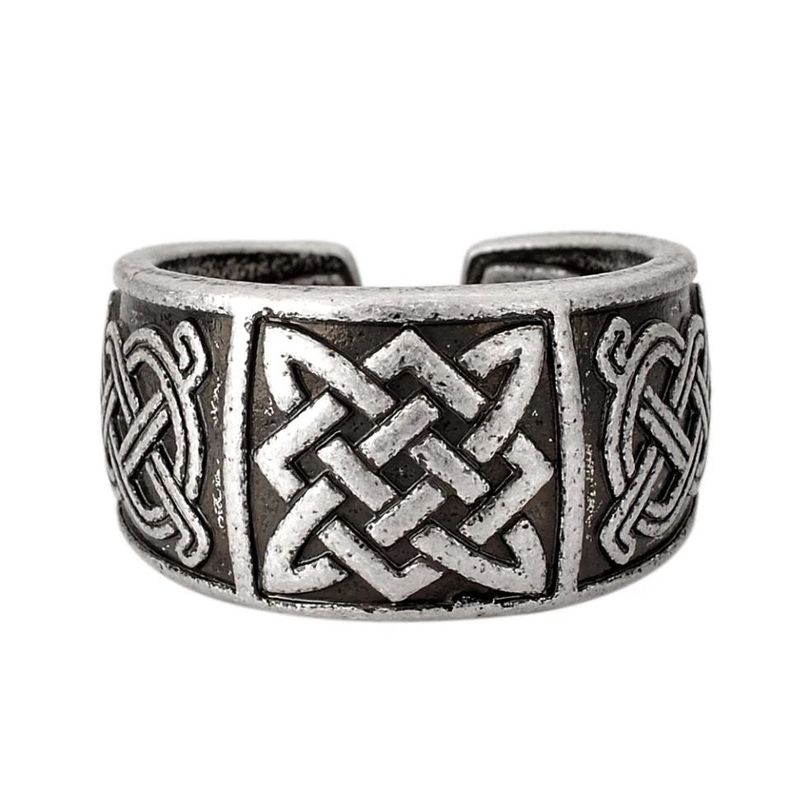 Anillo Hombre, Vikingo, Anillo Étnico Ajustable-0