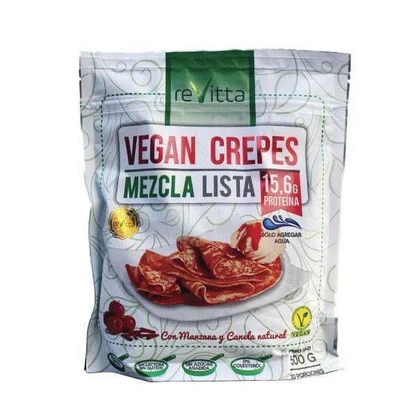Crepes vegano proteico sabor manzana canela 500 g.-0
