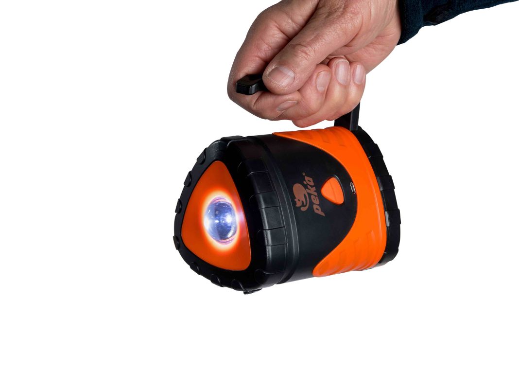 Linterna telescópica LED recargable con dos fuentes de luz y alimentación dual-2
