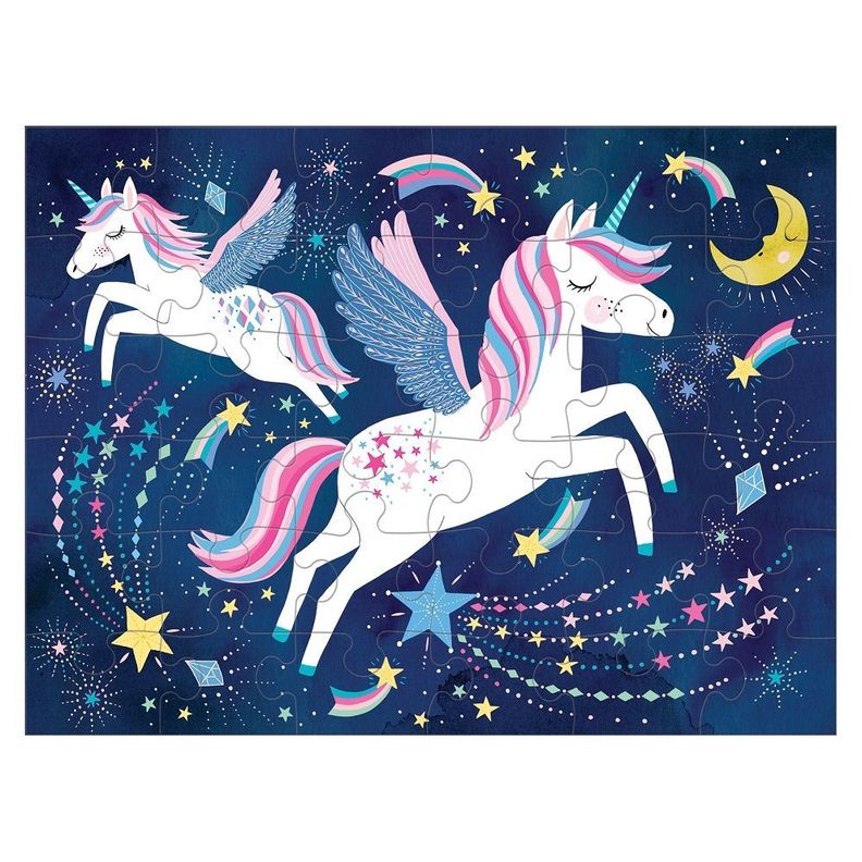 PUZZLE 36PCS EN BOLSO, UNICORNIOS MÁGICOS-0