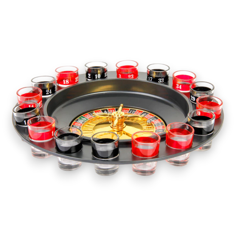 JUEGO MESA RULETA + VASOS DRINKING ROULETTE AR36 -3