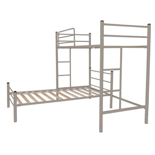 Cama Alta + Cama Baja 1 Plaza Castaño-0
