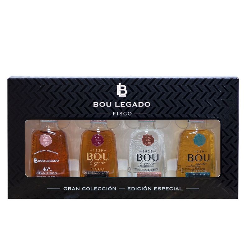 PACK GRAN SELECCIÓN MINIATURAS PISCO BOU LEGADO -0