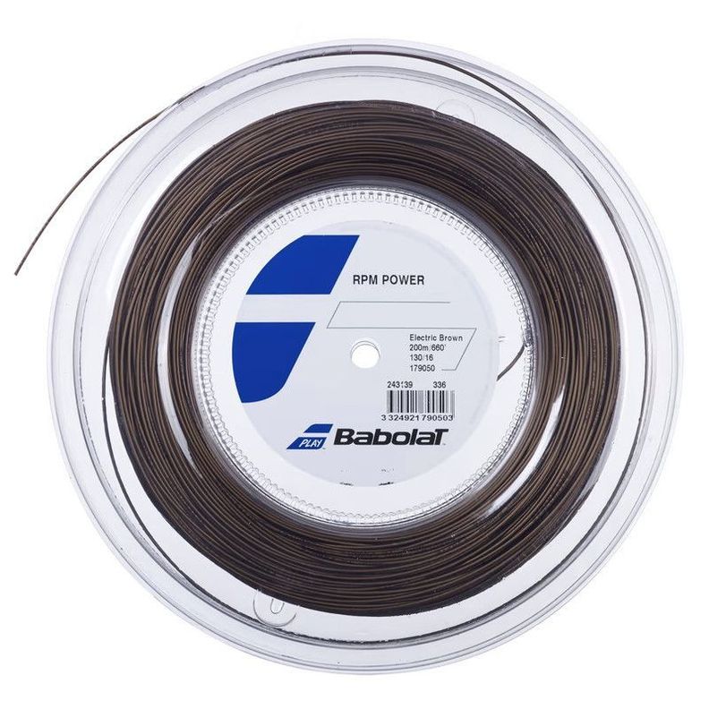 CUERDA DE TENIS BABOLAT RPM POWER 1.30 X 200 MT BROWN Cafe