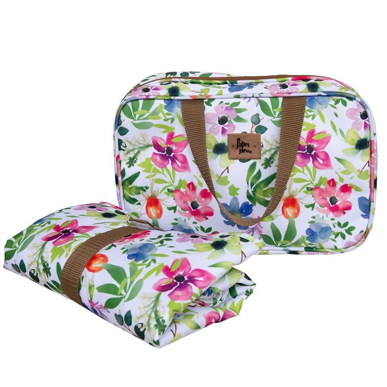 Bolso con Mudador infantil sustentable flores Paper Home-0