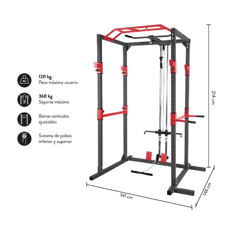Power Rack R300 Pro – Jaula de Potencia-1