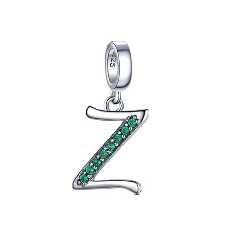 Charm Letra Z en Plata Fina 925-0