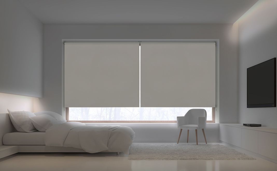 Cortina Roller Premium Blackout SP 220x250 Ivory Viewtex-1